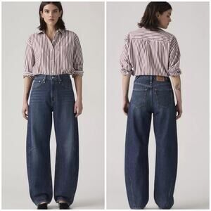 Levi’s Cinch Barrel Jeans NWT High Rise Balloon Wide Leg Denim women's 25x31